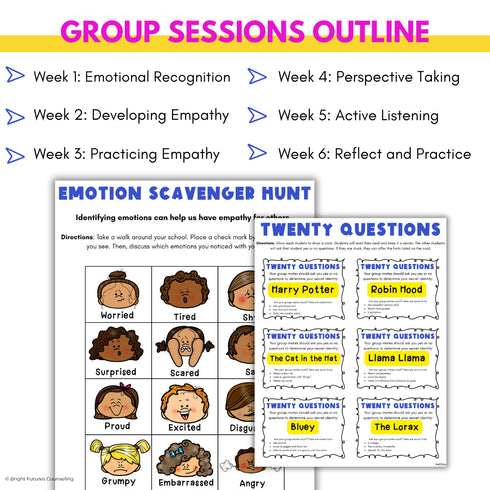 Empathy School Counseling Group - Empathy Activities for Small Group Counseling