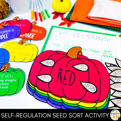 Self-Regulation and Size of the Problem Fall Games, Activities, and Worksheets