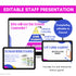 Meet the School Counselor Presentation for Staff | Editable Slides and Handout