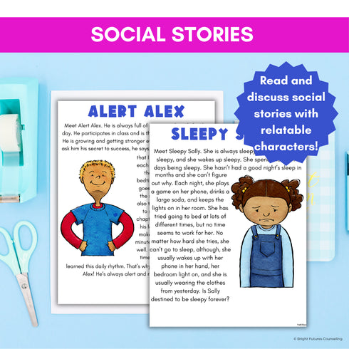 Wellness and Sleep Hygiene - Health and Wellness School Counseling & SEL Lesson