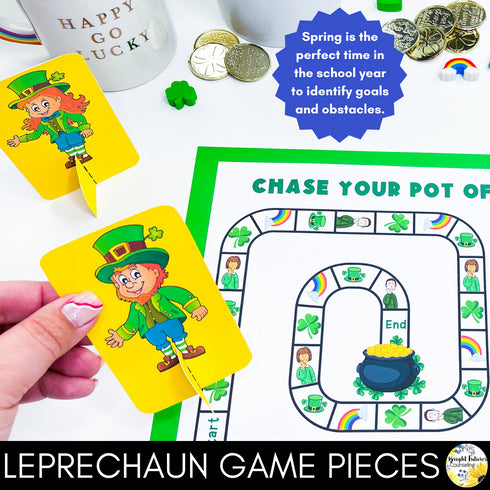 St. Patrick's Day Goal Setting Board Game - School Counseling Game