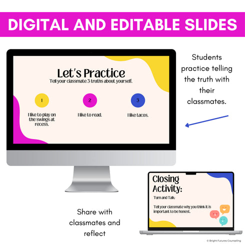 Honesty Activities and School Counseling Character Ed Lesson on Being Honest