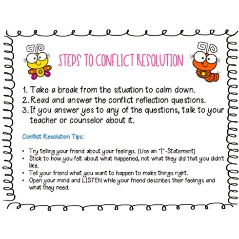 Conflict Resolution - Conflict Reflection Cards