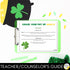 St. Patrick's Day Goal Setting Board Game - School Counseling Game