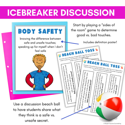 Body Safety Lesson - Safe vs. Unsafe Touch Erin's Law Lesson