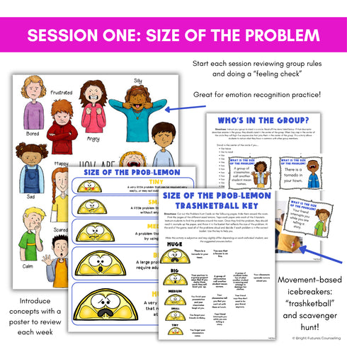 Size of the Problem School Counseling Group - Size of the Problem Activities