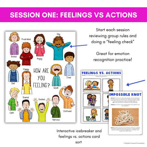 Anger Management Small Group Counseling Coping Skills Activities & Curriculum