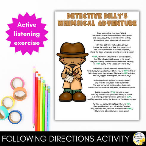 Following Directions Activities for Primary Grades: Activities to Teach Respect