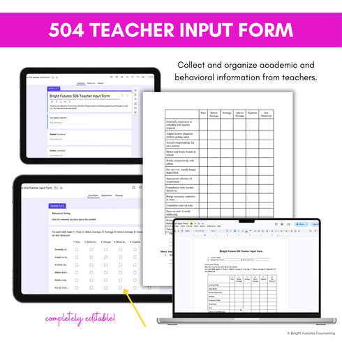 504 Case Manager Toolkit 504 at a Glance + Accommodation Tracker for High School