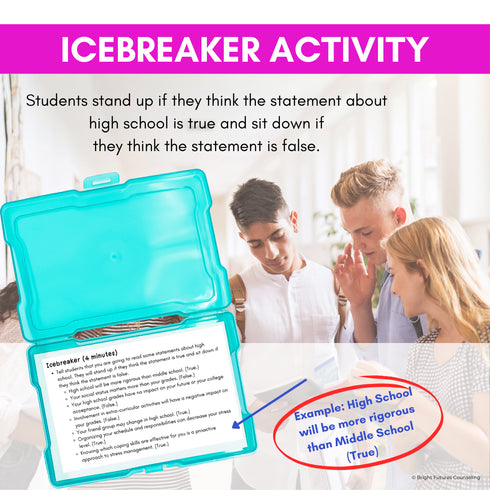 High School Transition Lesson - 8th Grade Transition to High School Activities