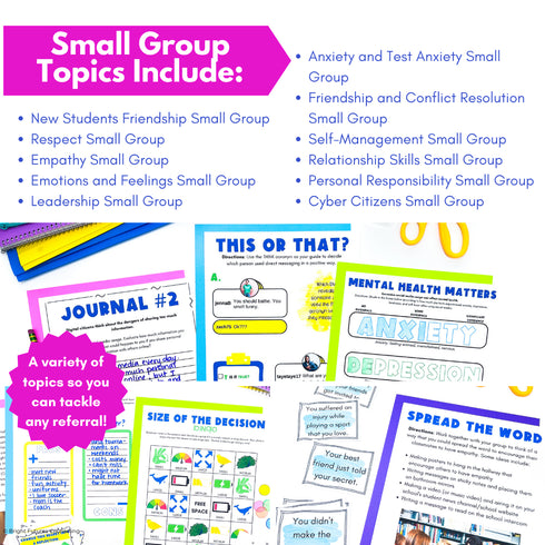 Middle School Counseling Curriculum Counseling Lesson Plans