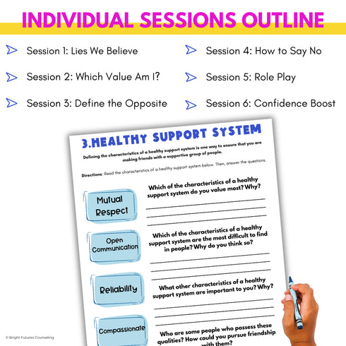 Peer Pressure Individual Counseling Curriculum for Middle School Counseling