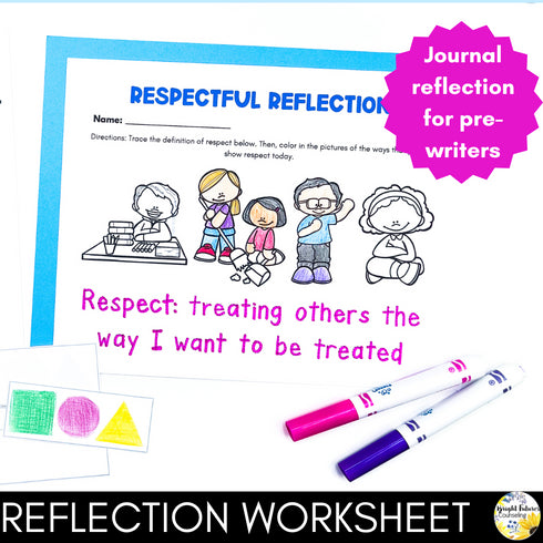 Respect Lesson for Kindergarten - Social Emotional Learning & School Counseling