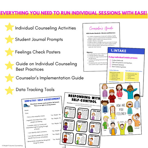 Individual Counseling Curriculum Bundle - 11 Individual Counseling Curricula