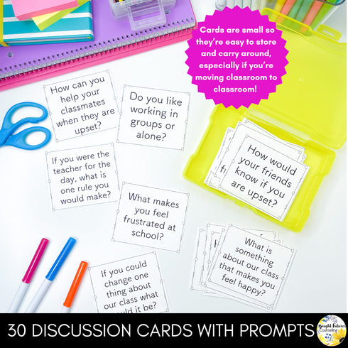 Morning Meeting Discussion Cards