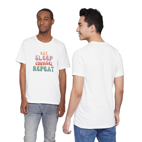 Eat Sleep Counsel Repeat T-Shirt – Funny Counselor Gift Tee