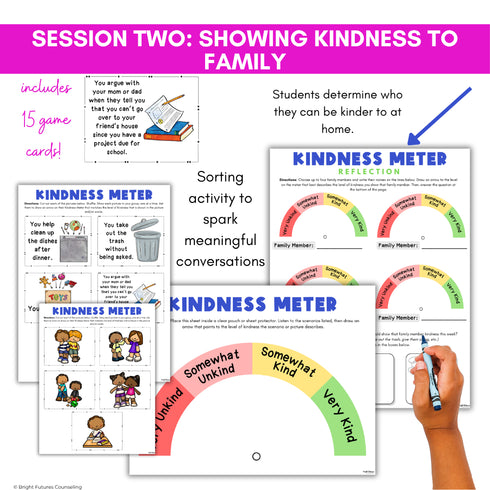 Kindness Small Group Counseling Curriculum with Social Skills Activities