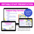 Meet the School Counselor Presentation for Staff | Editable Slides and Handout