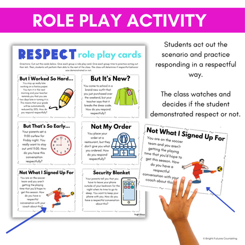 Respect Activities for Middle School - Respect SEL and School Counseling Lesson