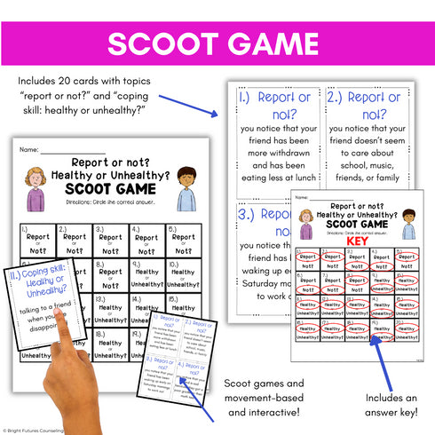 Suicide Prevention Lesson Middle School Counseling