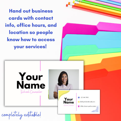 School Counseling Open House Toolkit & Meet the Counselor Back to School Night