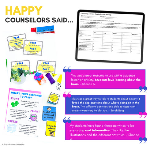 Anxiety 3 Tier Curriculum-Comprehensive Research-Based School Counseling Program