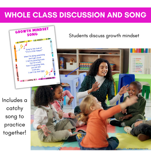 Growth Mindset Primary School Counseling & SEL Lesson- Growth Mindset Activities