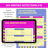 504 meeting notes template and list of potential accommodations