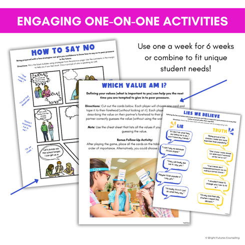 Peer Pressure Individual Counseling Curriculum for Middle School Counseling