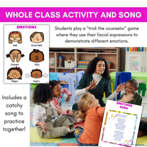 Emotion Identification Feelings Recognition Kindergarten Social Emotional Lesson