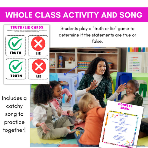 50% OFF for 48 HRS Honesty School Counseling Class Lesson - Honesty Worksheets