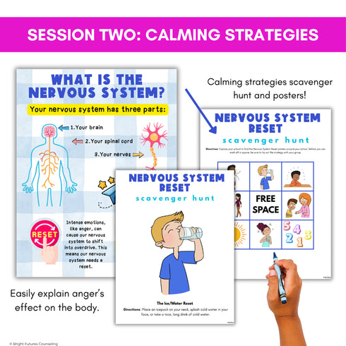 Anger Management Small Group Counseling Coping Skills Activities & Curriculum