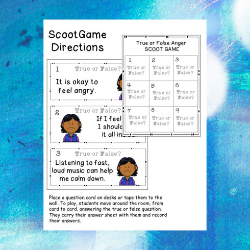 Anger Management Games Chill Zone School Counseling Games