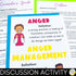 Anger Management Lesson for Social Emotional Learning and School Counseling