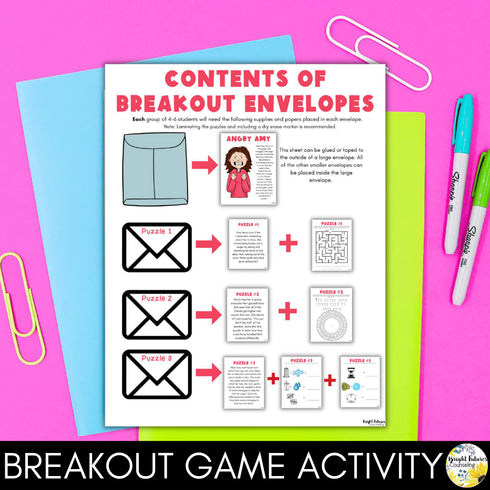 Anger Management Lesson for Social Emotional Learning and School Counseling