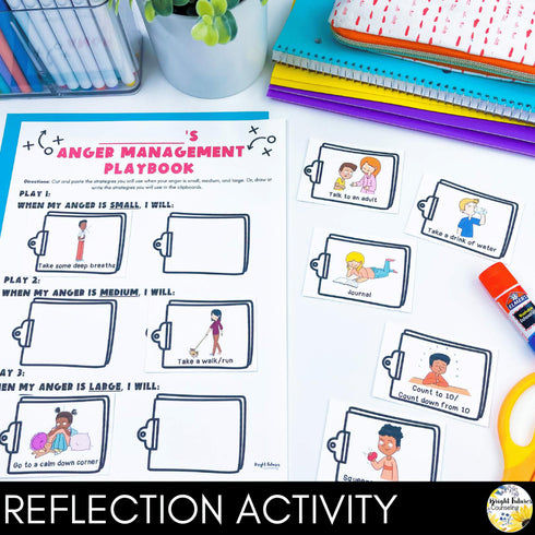 Anger Management Lesson for Social Emotional Learning and School Counseling