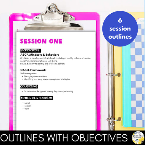 Middle School Anxiety and Test Anxiety Counseling Group | Anxiety Coping Skills