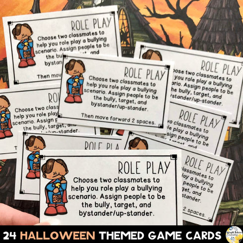 Bullying Prevention Halloween Board Game - School Counseling Fall Game