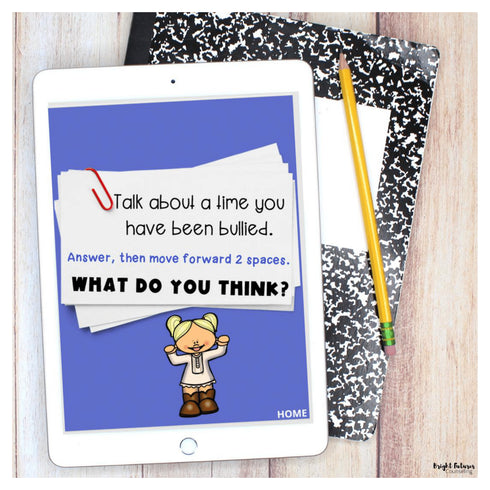 Bullying Prevention Board Game - School Counseling Game with Digital Version