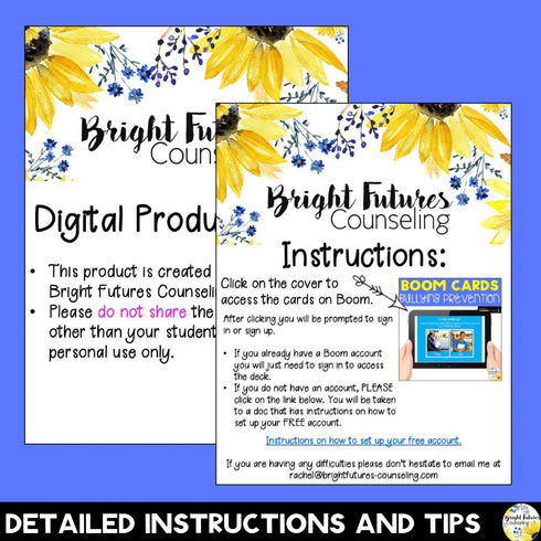 Bullying Prevention Boom Cards - Digital School Counseling SEL Game
