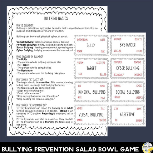 Bullying Prevention BUNDLE - Anti-Bullying Lessons, Activities, and Games