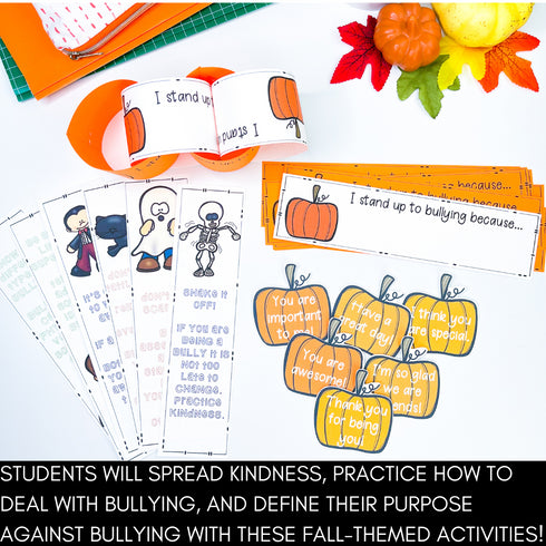 Bullying Prevention School Wide Activities - Fall and Halloween Activities