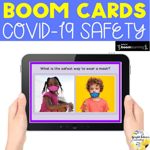 Social Distancing Greetings and Appropriate Mask Wearing Boom Cards COVID Safety
