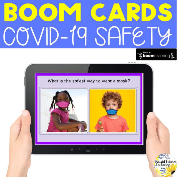 Social Distancing Greetings and Appropriate Mask Wearing Boom Cards COVID Safety