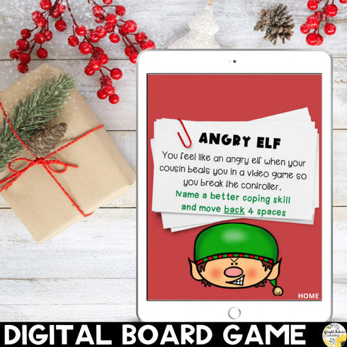 sELF-Control Christmas Game + Google Slides Digital Holiday Board Game