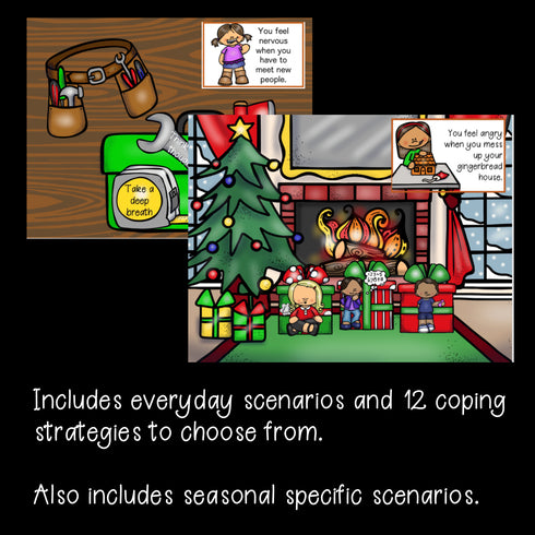 Coping Strategies Digital Activities Seasonal Bundle Google + Boom Cards