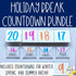Holiday Break Countdown Bundle - 80 Seasonal School Counseling Activities