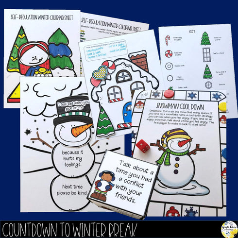 Holiday Break Countdown Bundle - 80 Seasonal School Counseling Activities