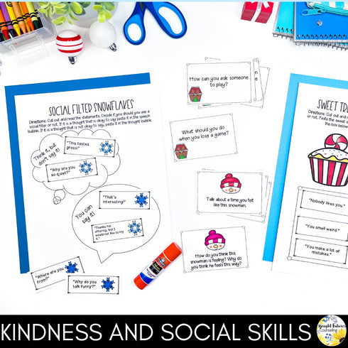 Countdown to Winter Break - Winter Themed Counseling and SEL Activity Pack