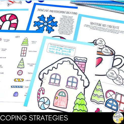 Countdown to Winter Break - Winter Themed Counseling and SEL Activity Pack
